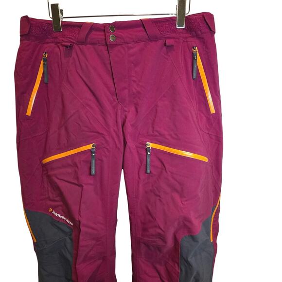 Peak Performance Heli Chilkat Ski Pants Waterproof Insulated Womens XL Red $450 - Picture 5 of 16
